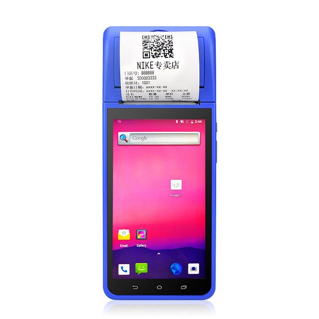 Handheld PDA ȵ̵   POS System DeviceReceipt Printer NFC Card Reader Barcode  for parking bus tickets